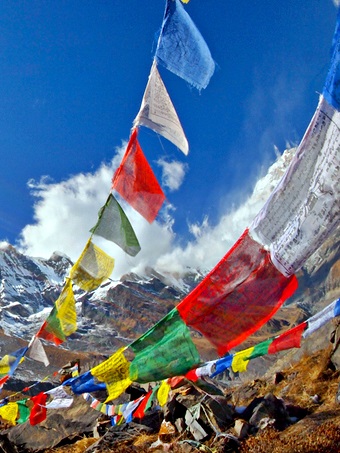 Tibetische Gebetsfahnen
