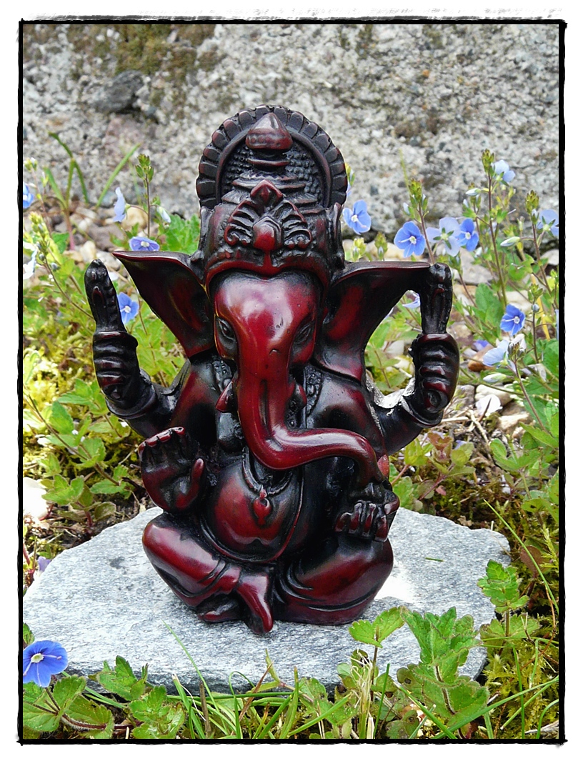Ganesha Figur aus Kunstharz
