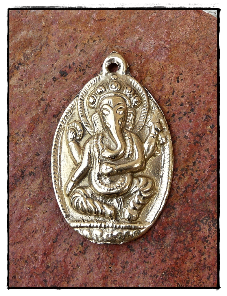 Ganesha Anhänger aus Messing