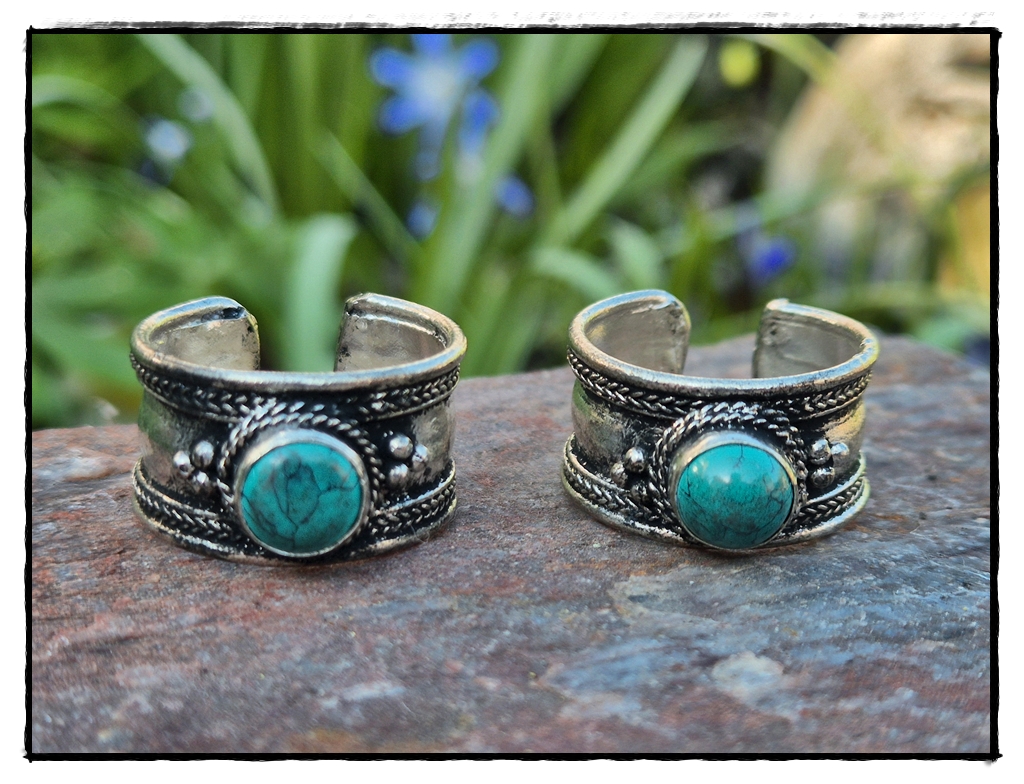 Tibetischer Ring mit Türkis