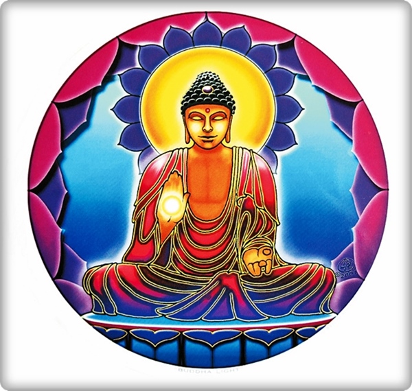 Fensterbild Buddha des Lichts