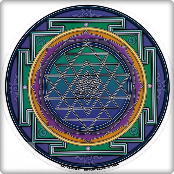 Fensterbild Sri Yantra