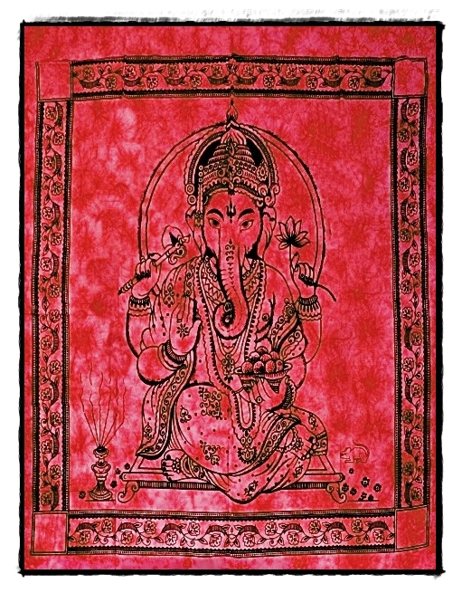 Wandtuch Ganesha