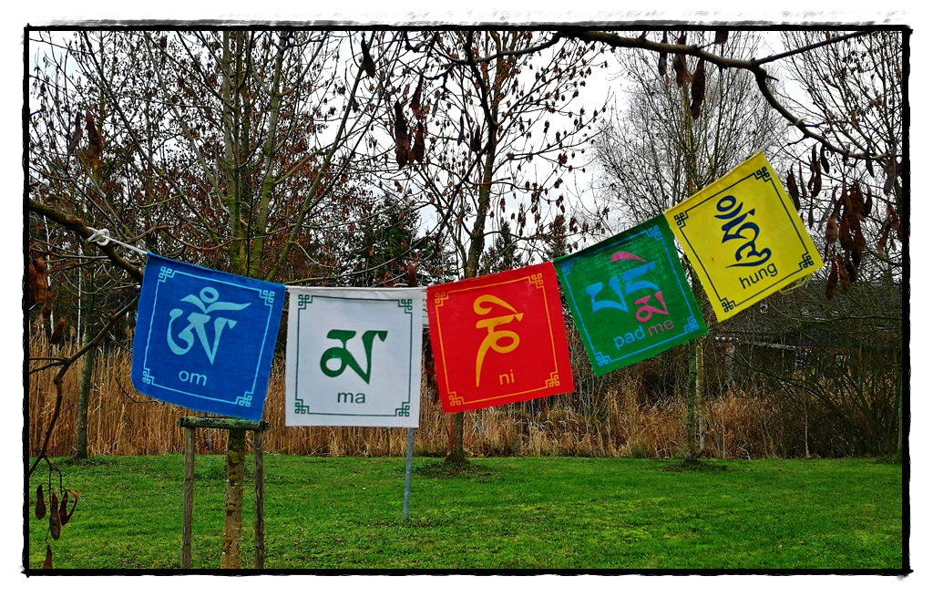 Gebetsfahne Om Mani Padme Hum