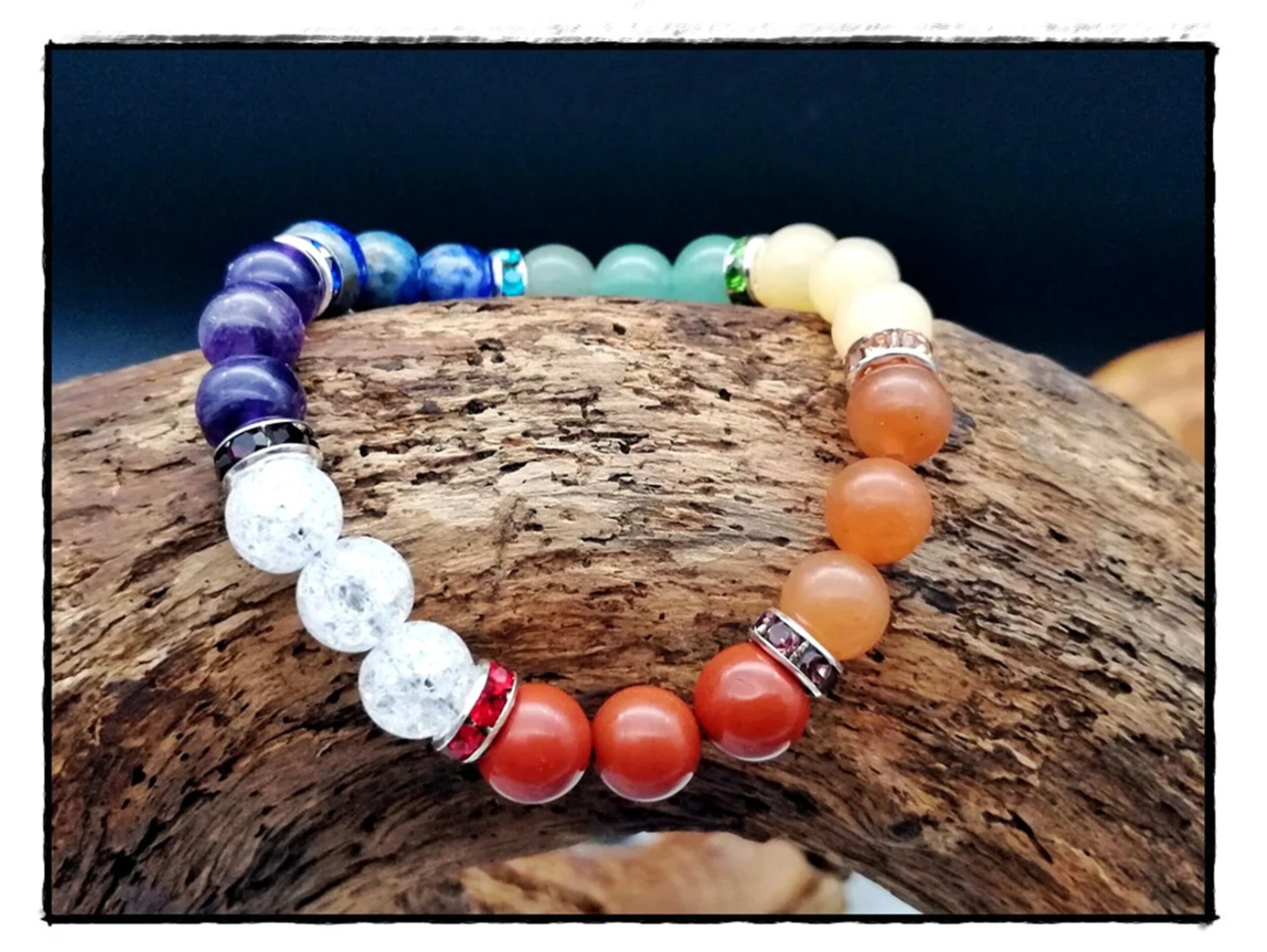 Steinarmband sieben Chakren