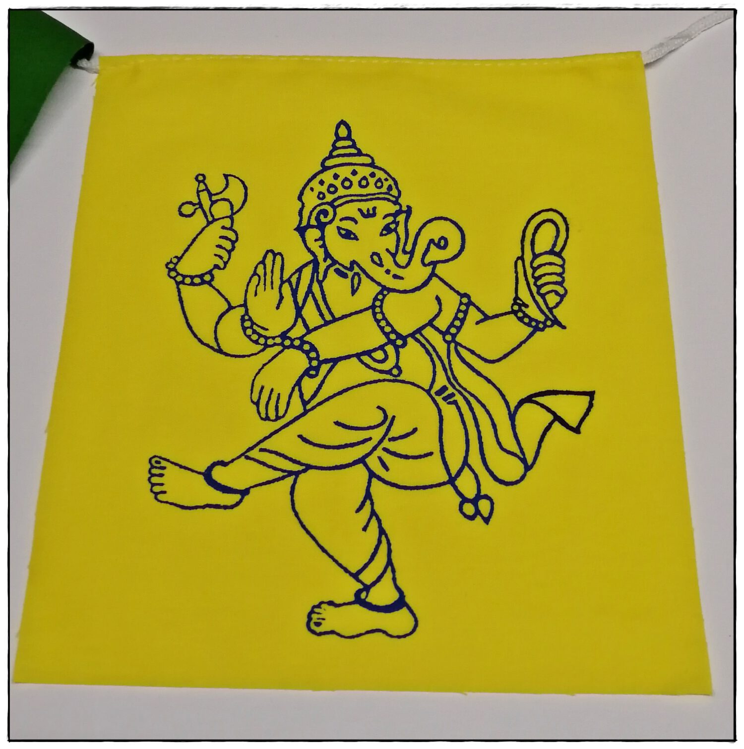 Ganesha Gebetsfahne aus Nepal – Bild 7