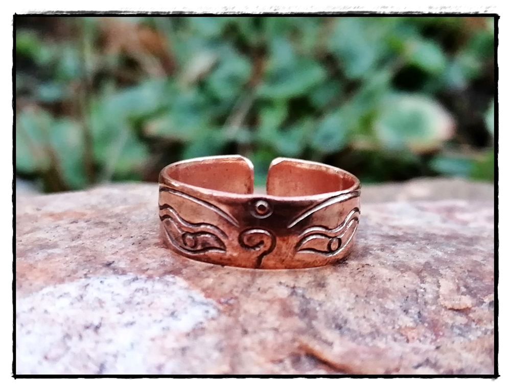 Nepali Ring aus Kupfer