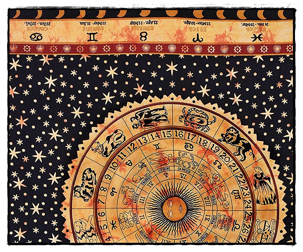 Wandtuch Astrologie Ausschnitt