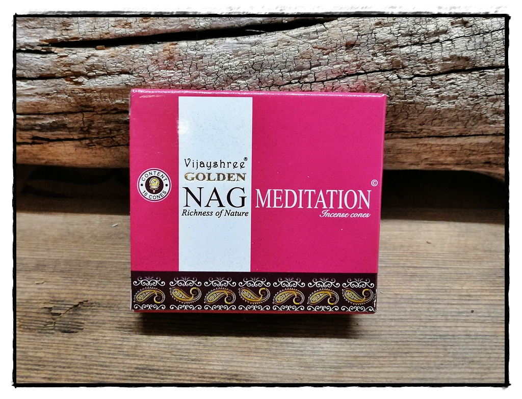 Räucherkegel Golden Nag Meditation