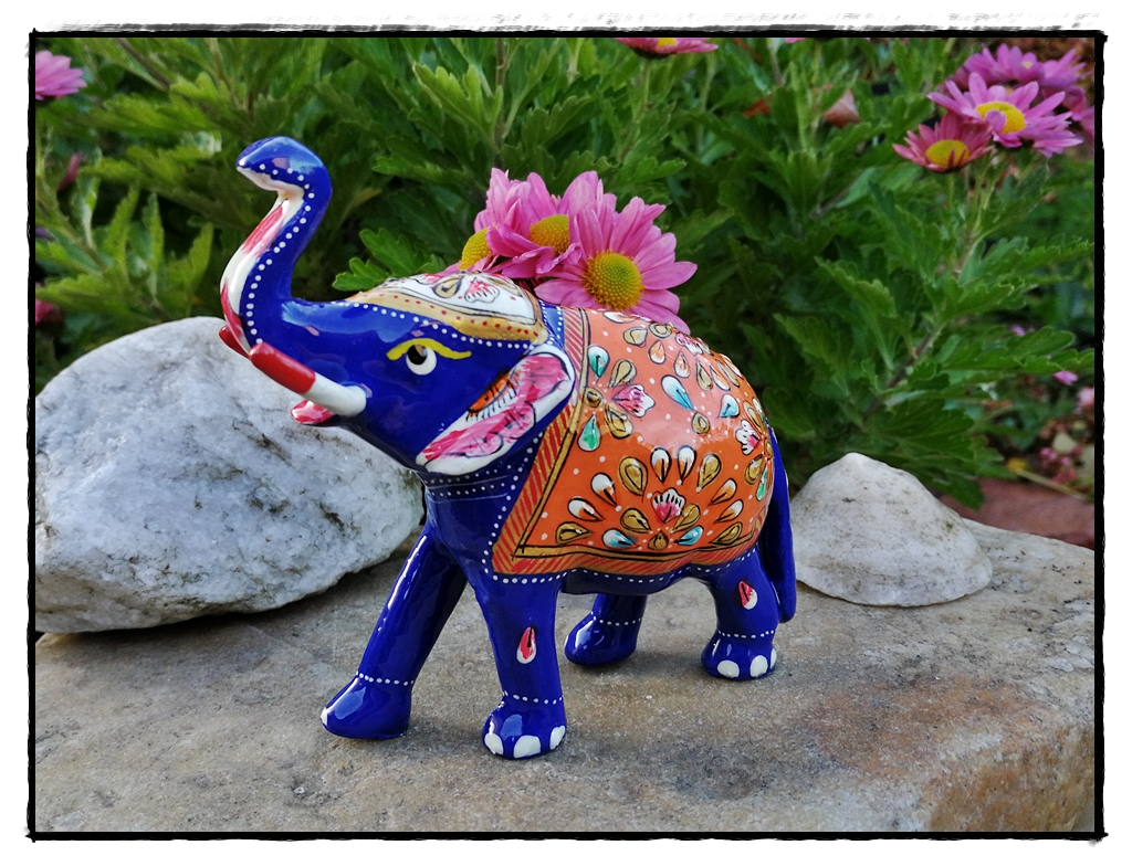 blauer Elefant aus Indien