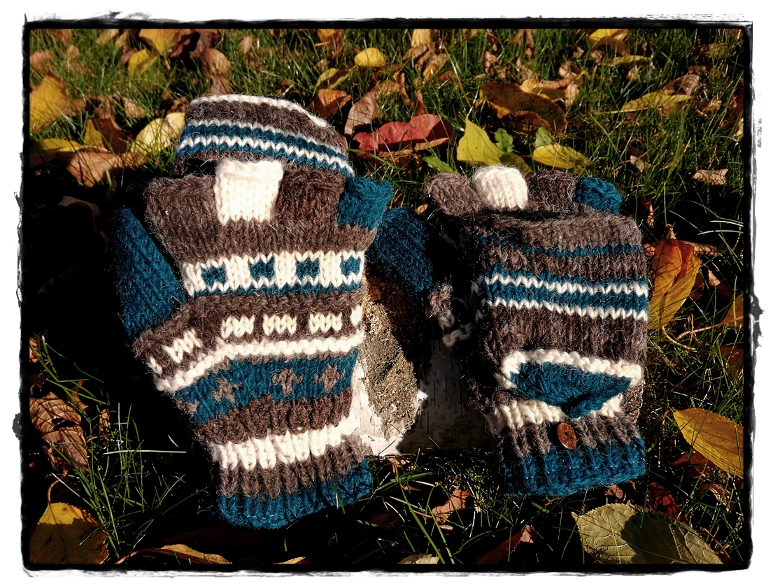 Handschuhe Schurwolle mit Fleece