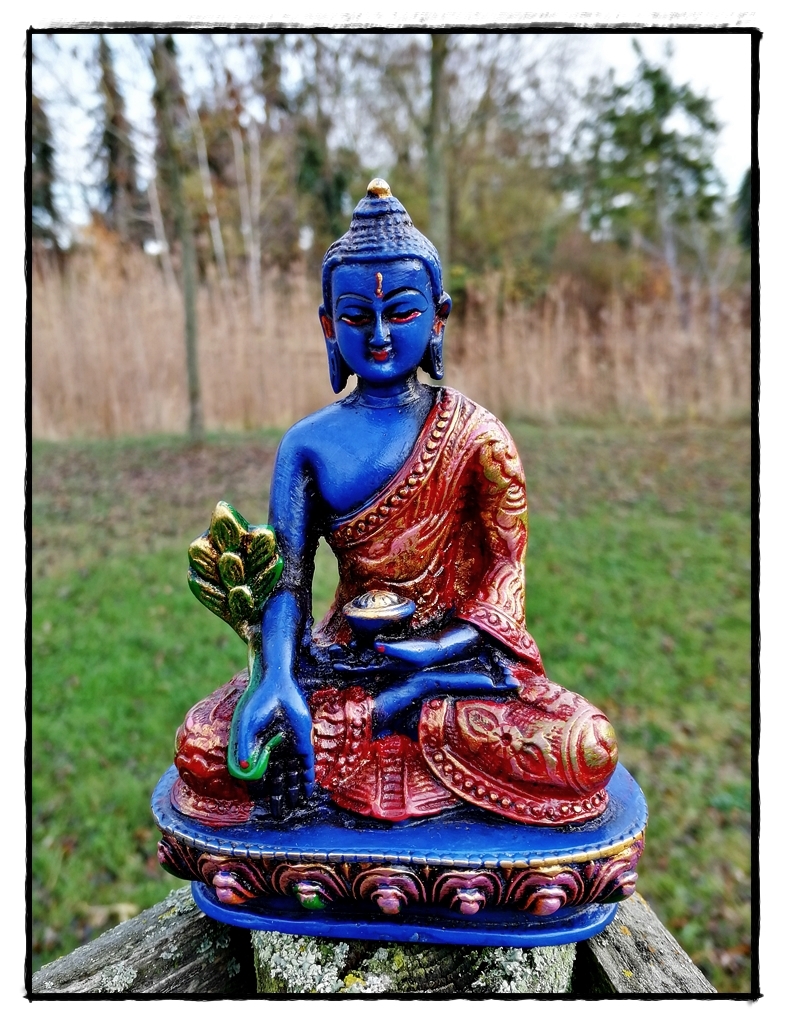 Blaue Medizin Buddha Statue