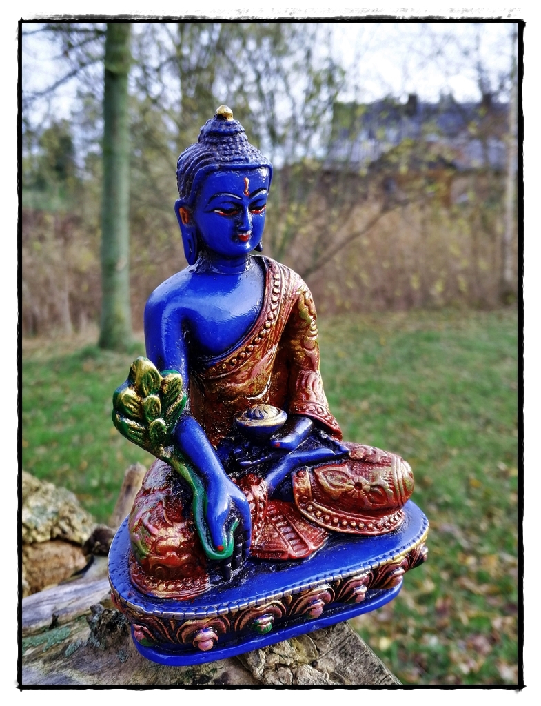 Blauer Medizin Buddha aus Nepal