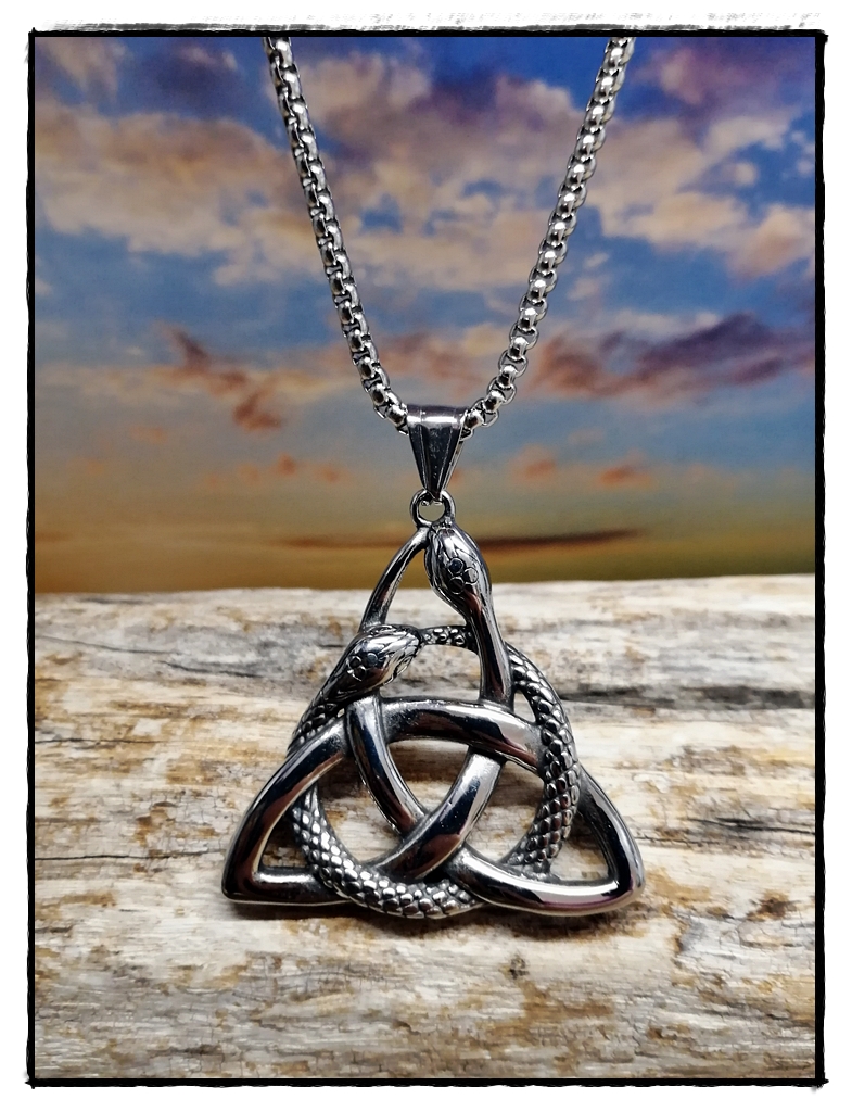 Edelstahl-Anhänger Triquetra