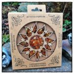 Blumiger Fensterschmuck aus Bernstein