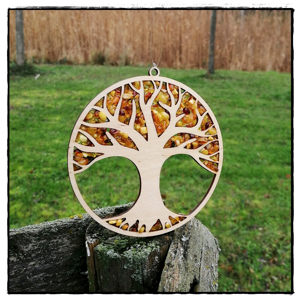 Sonnenfänger aus Bernstein Lebensbaum