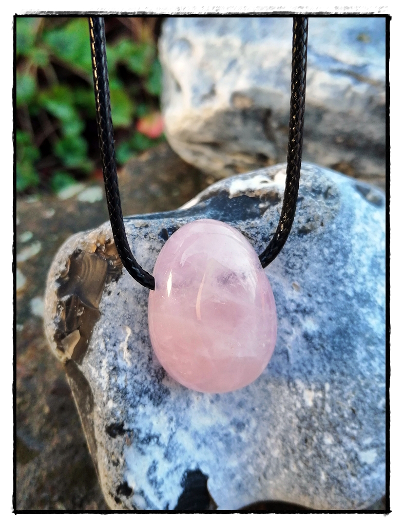 Rosenquarz Anhänger – Bild 3