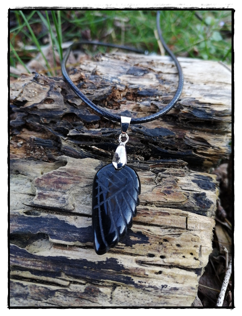 Anhänger Engelsflügel aus Onyx