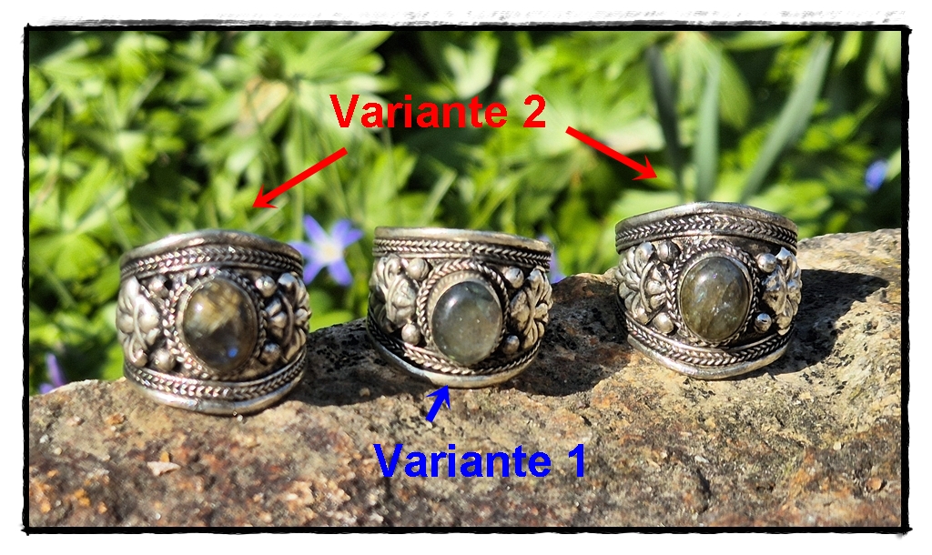 Ethnischer Ring mit Labradorit