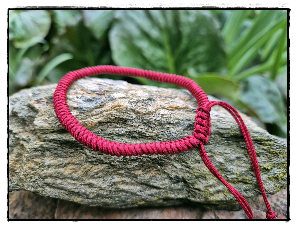 Makramee Armband rot