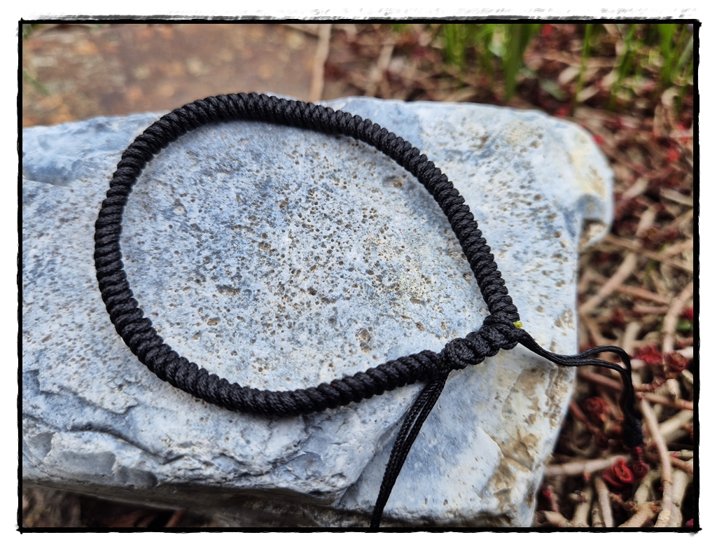 Makramee Armband schwarz