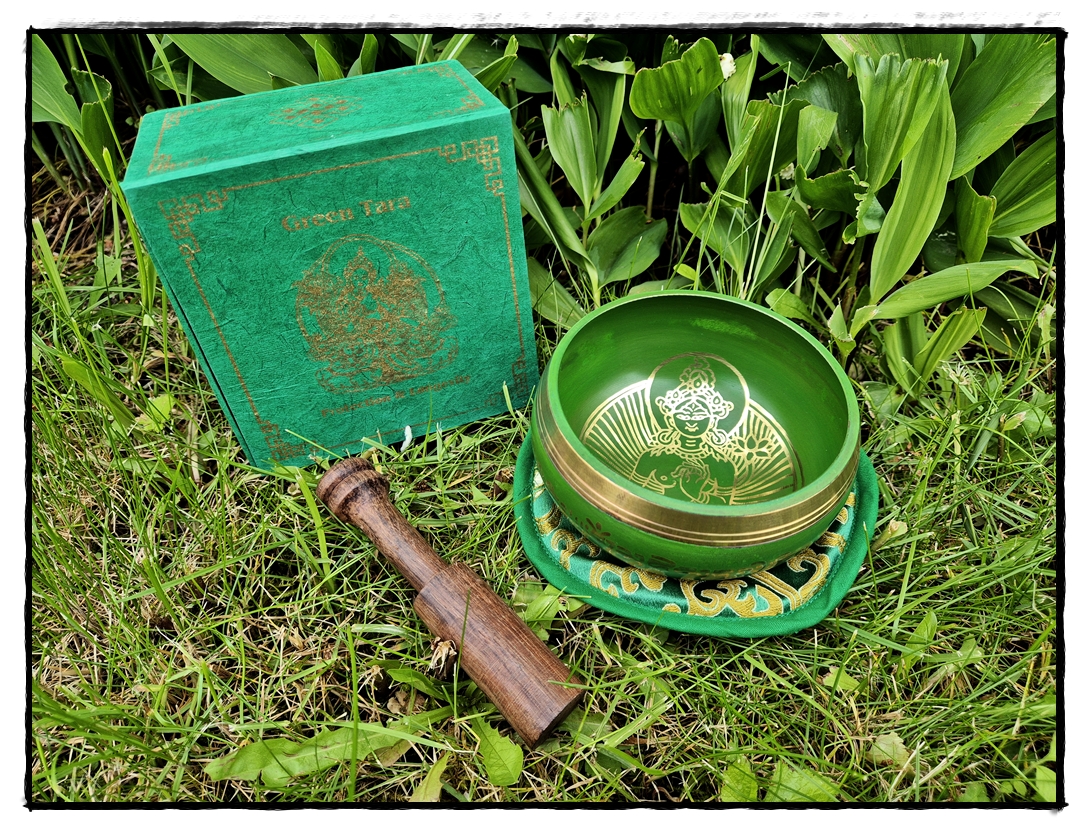 Klangschalen-Set grüne Tara